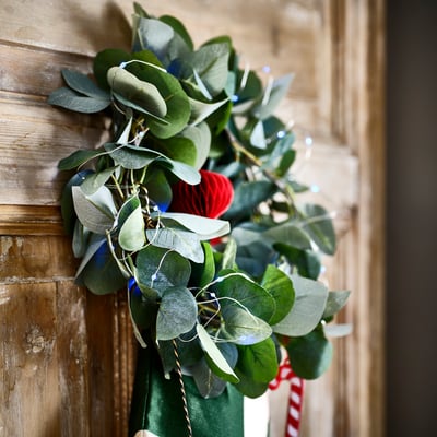 STRÅLA LED lighting chain with 40 lights, battery-operated