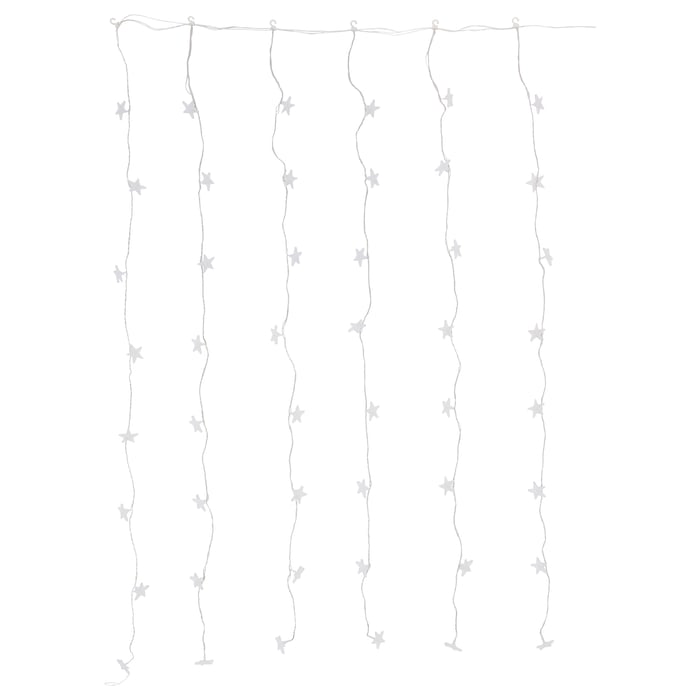 STRÅLA LED lighting curtain with 48 lights outdoor star IKEA