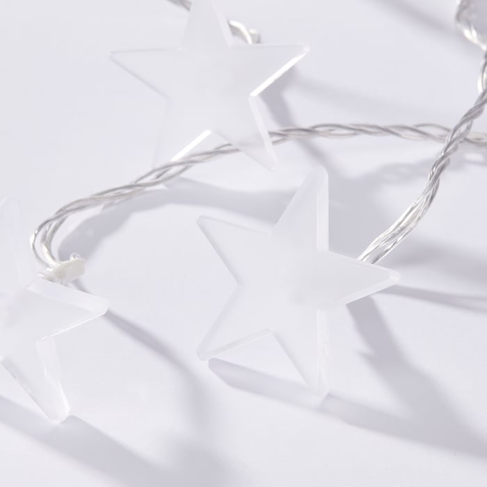 STRÅLA LED lighting curtain with 48 lights outdoor star IKEA