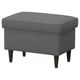 STRANDMON Footstool with storage, Nordvalla dark grey