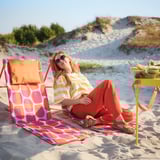 STRANDÖN Sun lounger, multicolour