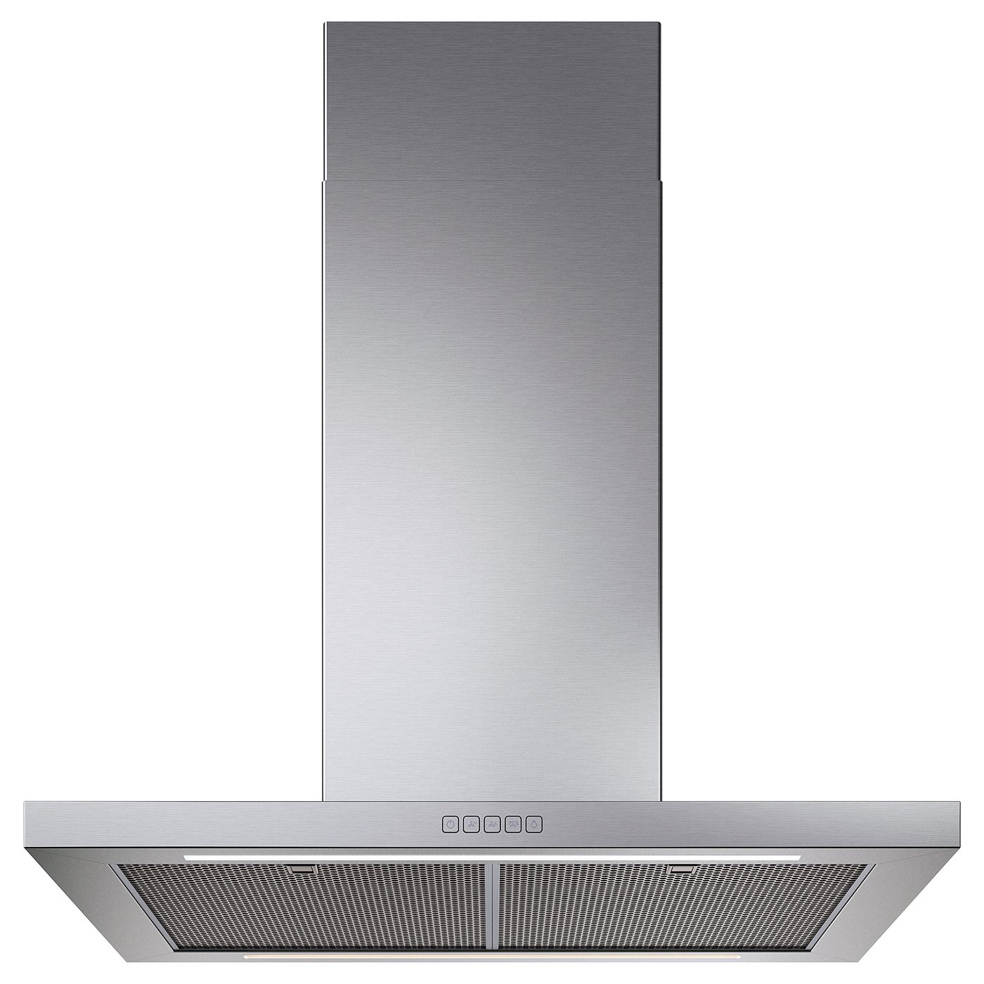 SVÄVANDE Ceilingmounted extractor hood, stainless steel, Max. height