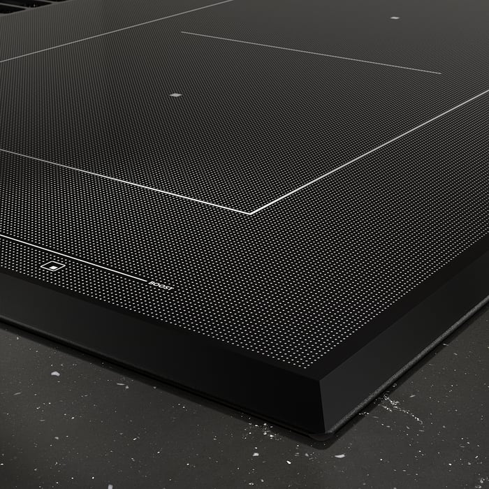 TÄCKNAN induction hob/integrated extractor, IKEA 500 black, 83 cm - IKEA