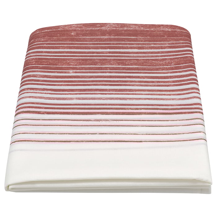 TAGGSIMPA tablecloth, white/red, 145x240 cm IKEA
