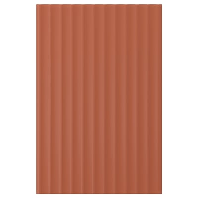 TERRSJÖ Door, red-brown wave pattern, 40x60 cm