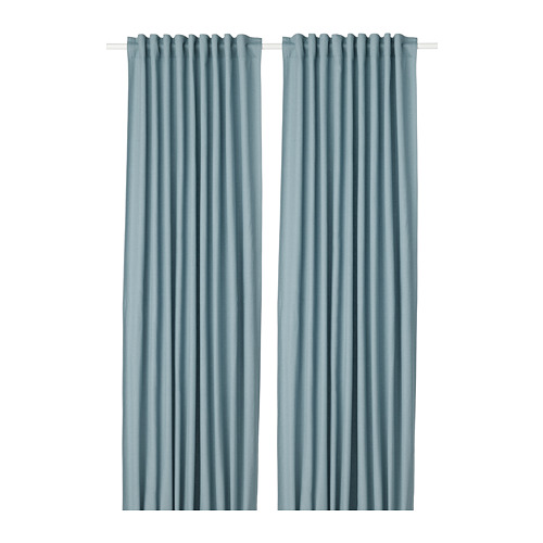 Ikea 1 Pair Long Sheer White 100 Cotton Matilda Tab Top Curtains