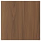 TISTORP walnut finish wood grain panel, smooth texture.