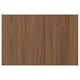 Walnut-brown, rectangular wooden panel, smooth surface.
