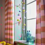 TJÄRLEK Decoration, branch/yellow, 81 cm