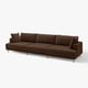 UPPÅKRA 4,5-seat modular sofa, Samsala dark brown