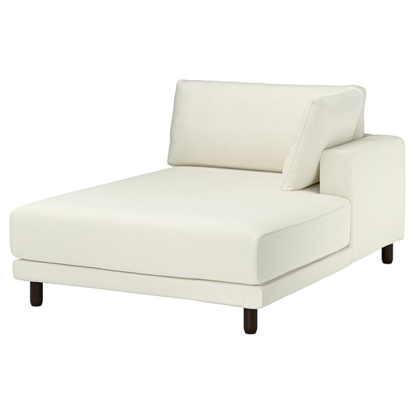 UPPÅKRA Chaise longue module, with armrest right/Axvall off-white