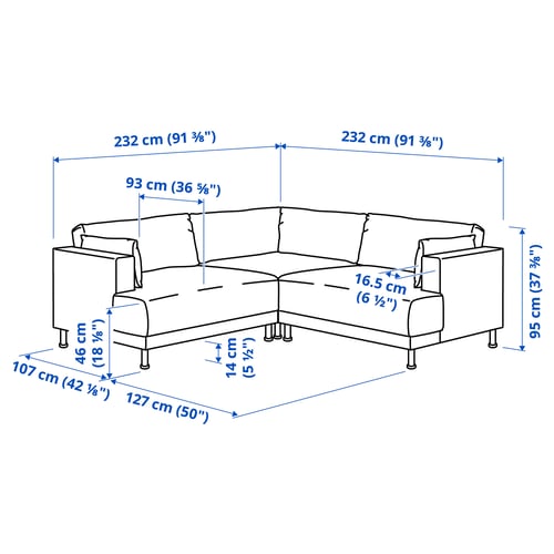 Illustration with measurements for the product: UPPÅKRA.