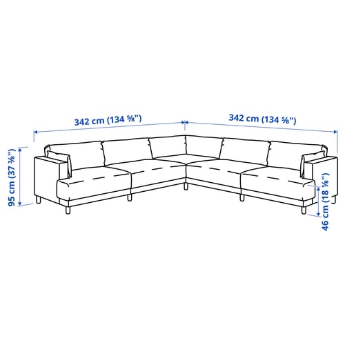 UPPÅKRA Modular corner sofa, 6 seat, Samsala yellow-brown