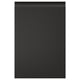 UPPLÖV: black kitchen cabinet with sleek edges and integrated handles.