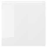 VÄSTERVIKEN, high-gloss, white, rectangular cabinet, dust-resistant door.