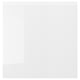 VÄSTERVIKEN, high-gloss, white, rectangular cabinet, dust-resistant door.