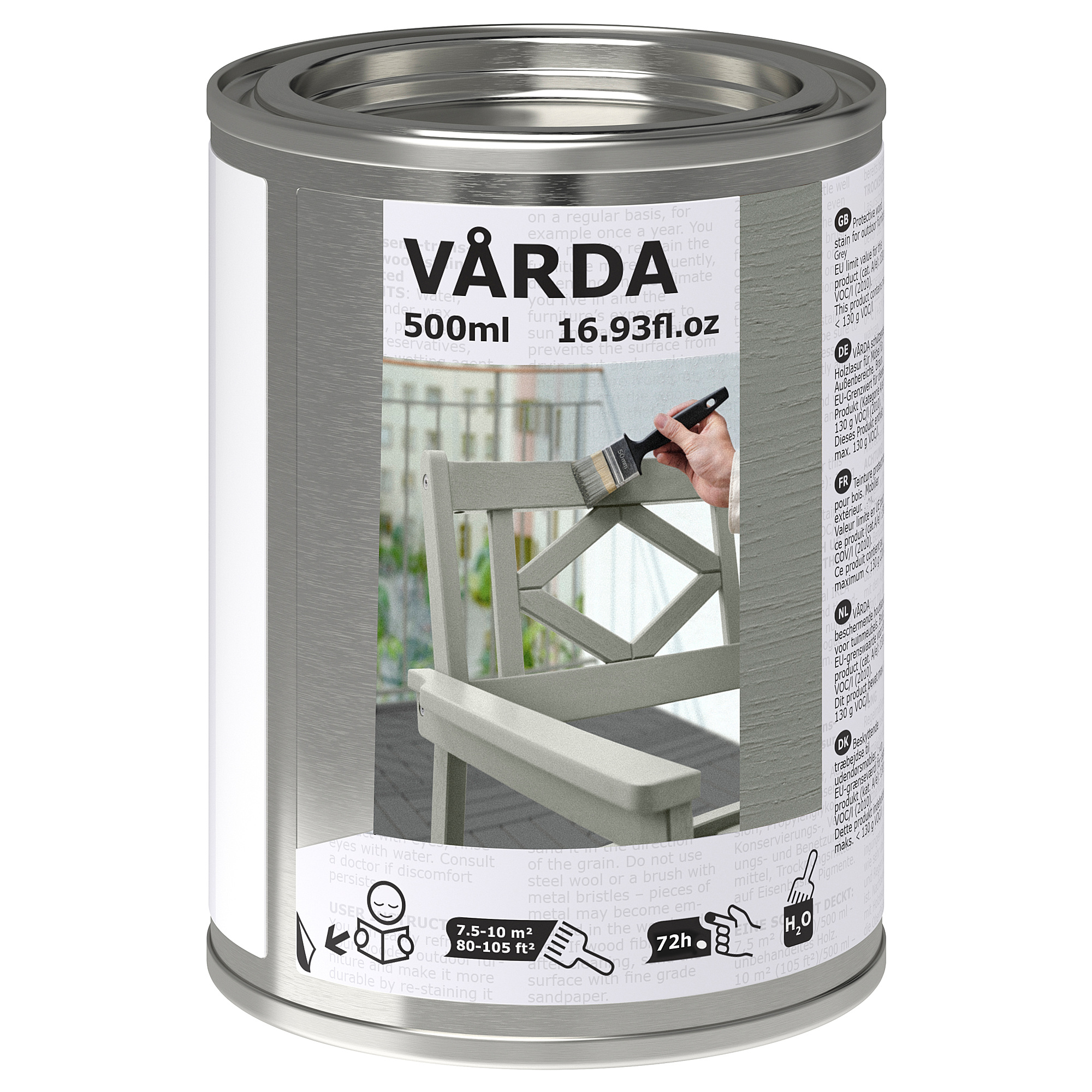 VÅRDA Wood stain, outdoor use, grey IKEA