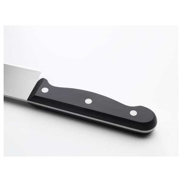 High-quality knife with ergonomic black handle and sharp stainless steel blade.