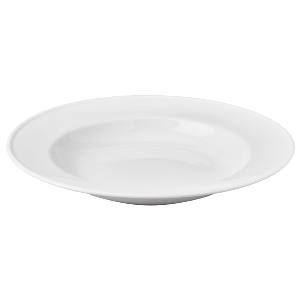 VARDAGEN Deep plate, white, 25 cm
