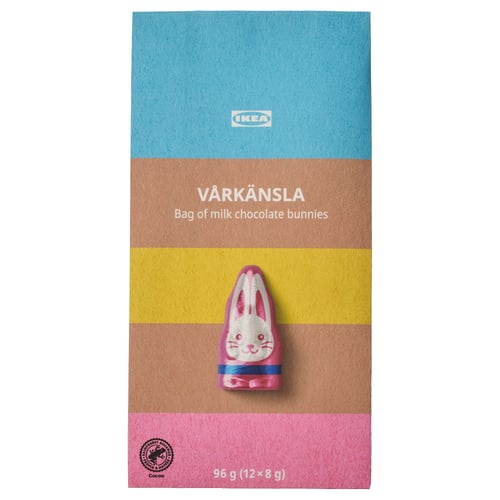 VÅRKÄNSLA Bag of milk chocolate bunnies, 96 g