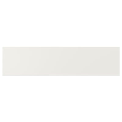 VEDDINGE white kitchen cabinet, sleek, rectangular, modern.