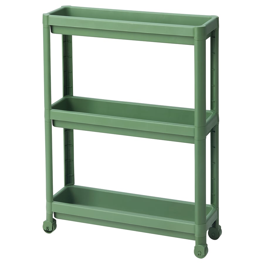 VESKEN Trolley, green, 54x18x71 cm IKEA