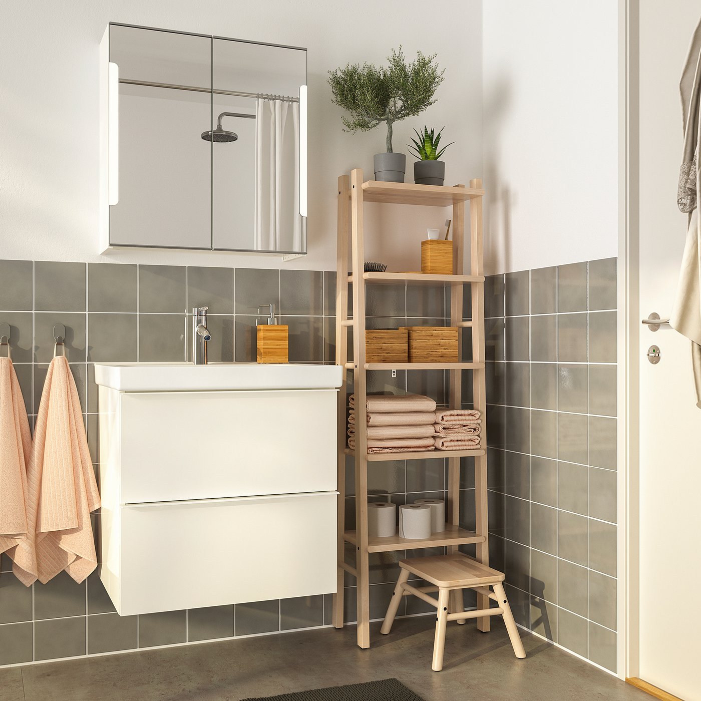 VILTO shelving unit, birch, 46x150 cm - IKEA