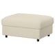 VIMLE Footstool with storage, Knäbäck light beige