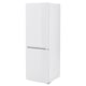 White VINDÅS fridge-freezer, sleek design, integrated handles, adjustable shelves.