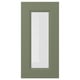 AXSTAD: porta de armário verde com painel de vidro retangular, design moderno.