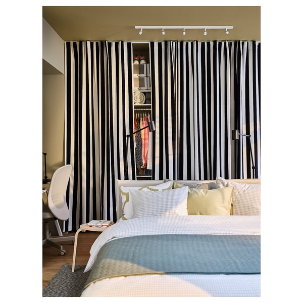 BÄVE Calha teto LED, 5 projetores, branco