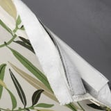 Capa de cadeira BERGMUND com folhas verdes, fácil de lavar, utilização no interior.