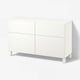 BESTÅ Comb arrumação c/portas/gavetas, branco/Lappviken/Stubbarp branco, 120x42x74 cm