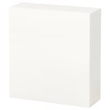 Módulo de arrumação BESTÅ branco, retangular com uma porta, design elegante e moderno para organização doméstica.