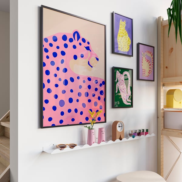 BILD Póster, leopardo com manchas, 50x70 cm