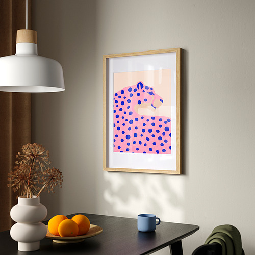 BILD Póster, leopardo com manchas, 50x70 cm