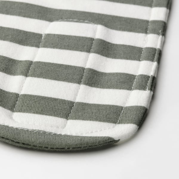 DOFTDRACENA Fita p/cabeça c/atilho em nylon, branco/verde acinzentado