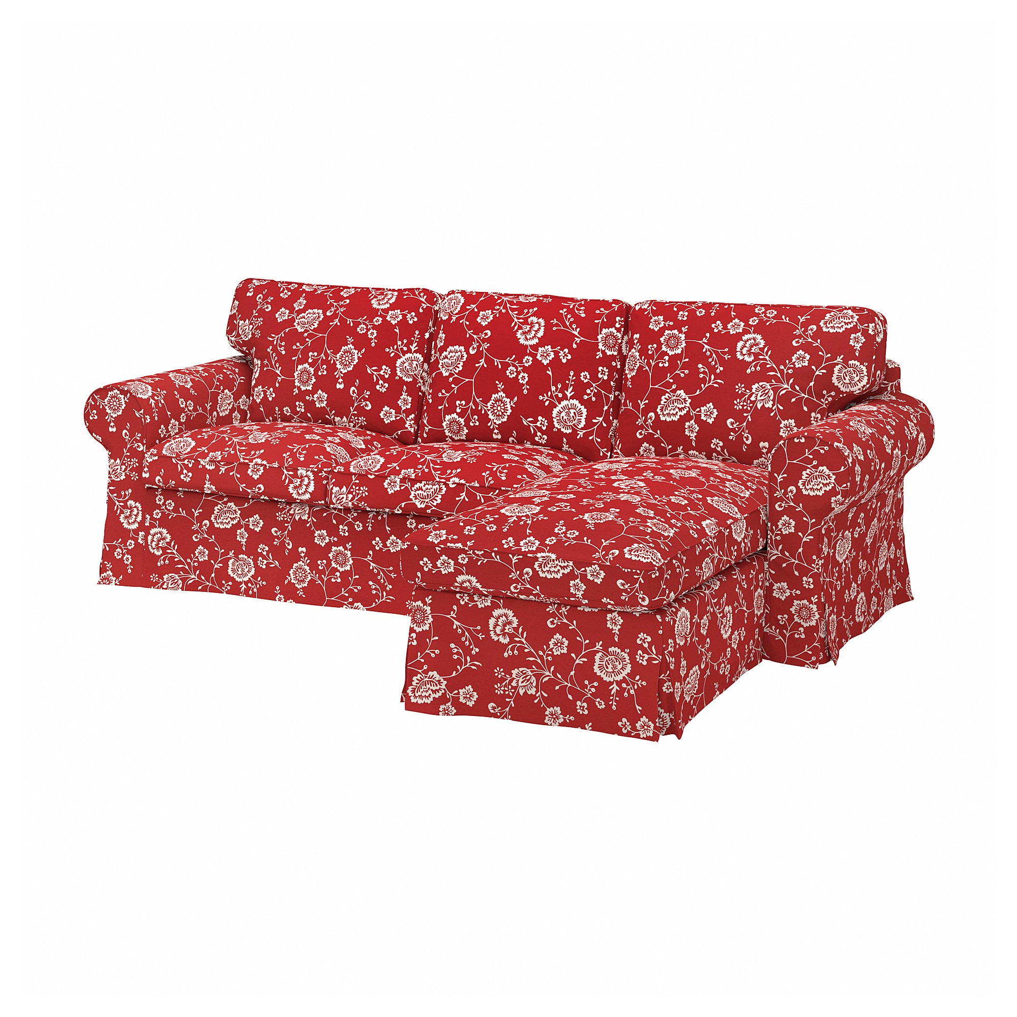 EKTORP Capa p/sofá 3 lugares, C/chaise longue/totebo bege claro IKEA