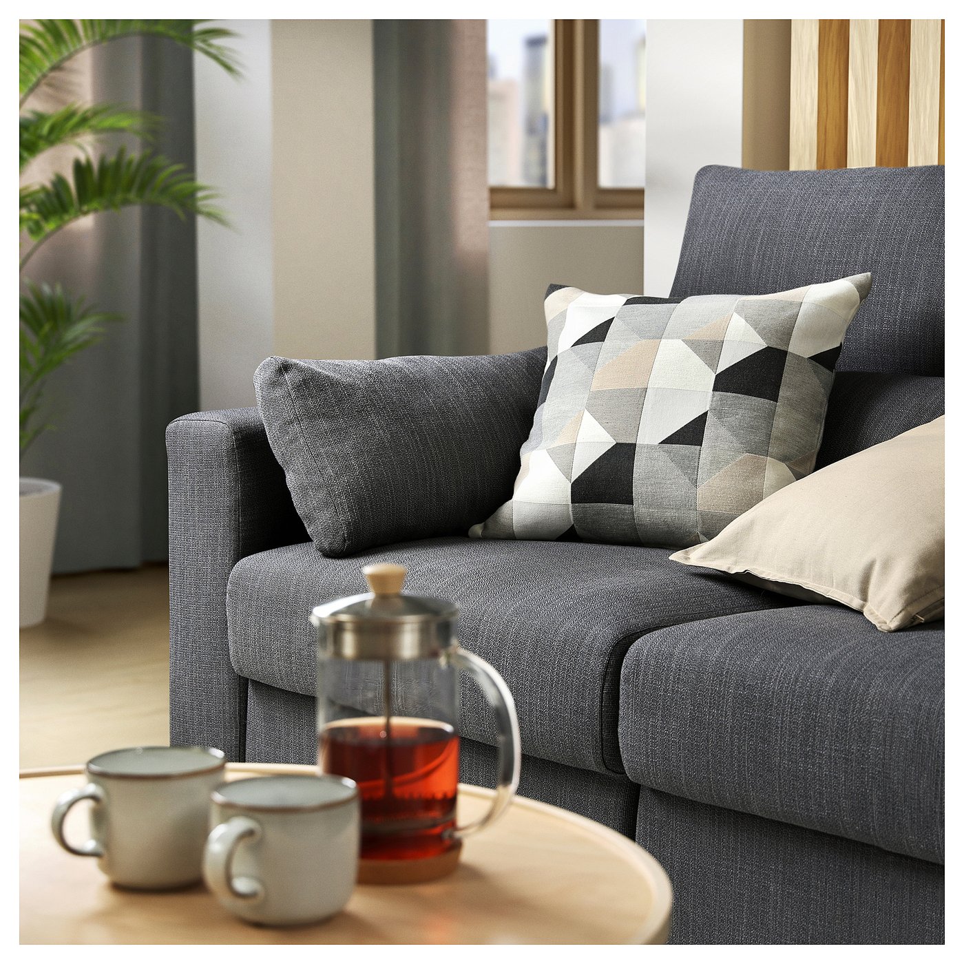 ESKILSTUNA Sofá 2 Lugares Hillared Antracite | Conforto