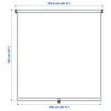 Ilustração com medidas para o produto: FÖNSTERBLAD.