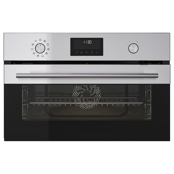 FRILLESBO Forno de convecção, compacto função pastelaria/cor de aço IKEA 500+