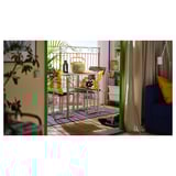 FURUÖN Mesa c/2 cadeiras+2 repousa-pés, castanho/exterior