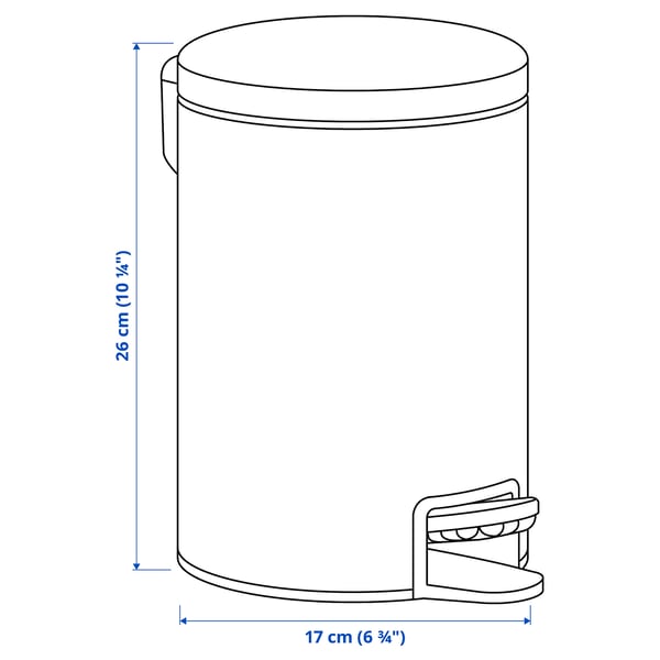 GANSJÖN Caixote, preto, 3 l