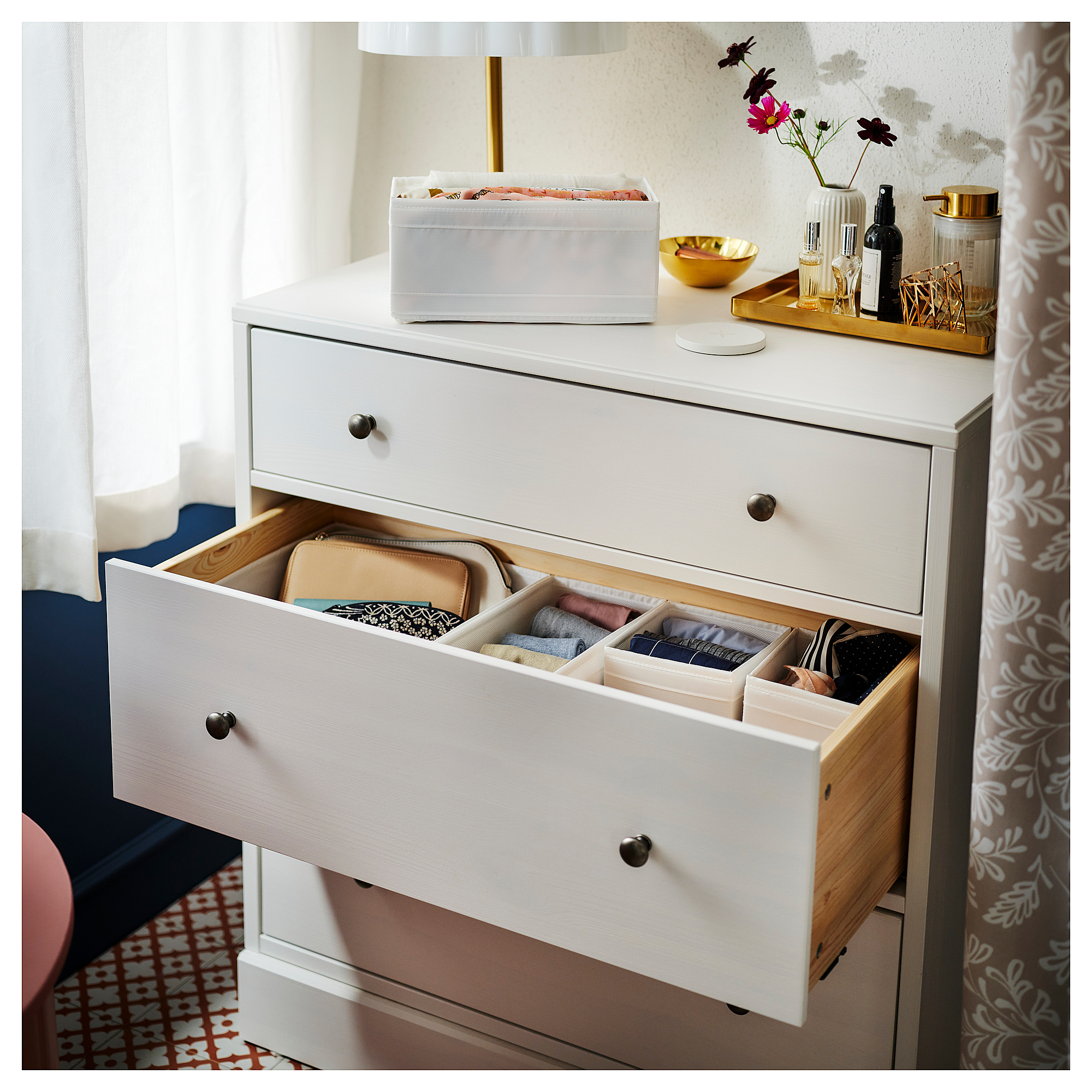 HAVSTA Cómoda c/3 gavetas, branco, 81x47x89 cm