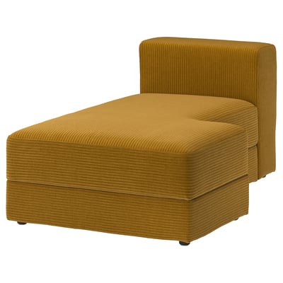 JÄTTEBO Módulo chaise longue, direito, Samsala castanho amarelado