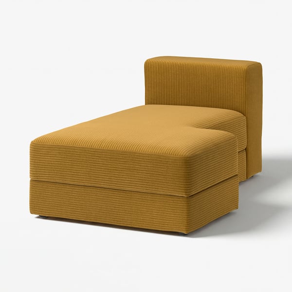 JÄTTEBO Módulo chaise longue, direito, Samsala castanho amarelado