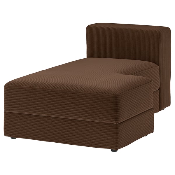 JÄTTEBO Módulo chaise longue, direito, Samsala castanho escuro