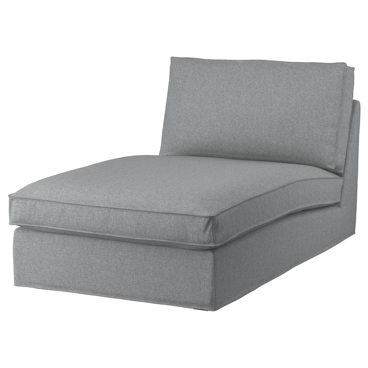 KIVIK chaise longue, Tibbleby bege/cinzento IKEA