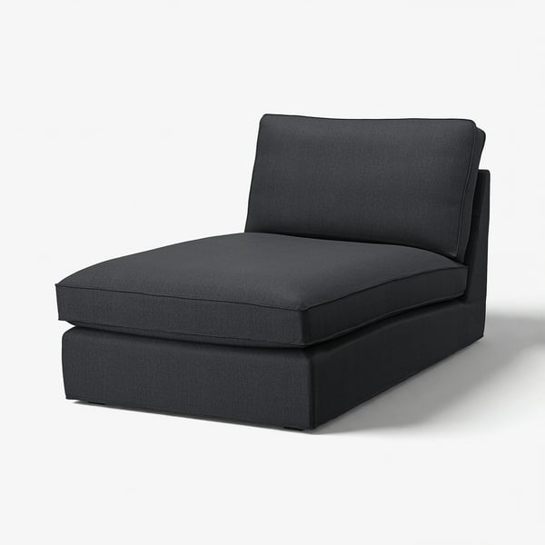 KIVIK Chaise longue, Tresund antracite