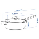 Ilustração com medidas para o produto: KLIPPFISK.